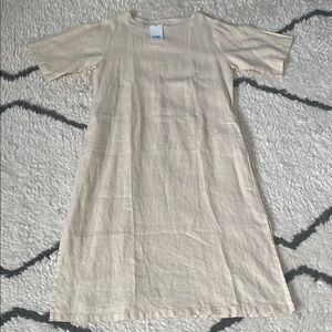 Chic Beige Linen Dress